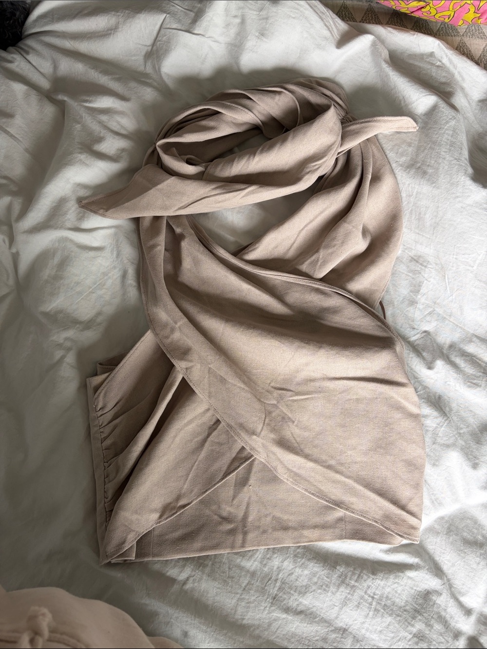 NWT Commense Linen Wrap Top - Picture 9 of 9